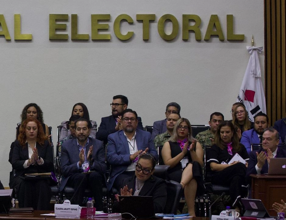 Mandos del Ejército estuvieron presentes, como invitados, en la instalación de la Mesa de Seguridad que instaló el INE para la jornada electoral de este domingo 1 de junio 