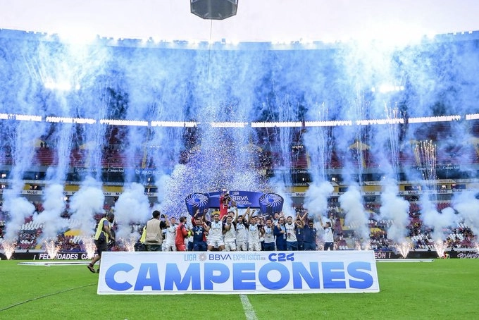 El Atlante celebra su triunfo en la Liga de Campeones. Foto X @Atlante
