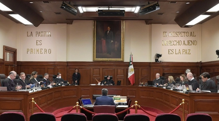 Los ministros de la Suprema Corte durante una sesión reciente. Foto SCJN