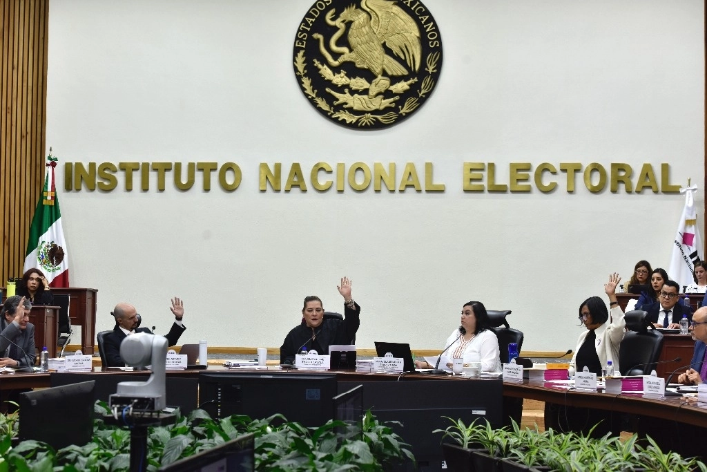 Sesión ordinaria del Instituto Nacional Electoral, el 23 de agosto de 2024. Foto Germán Canseco