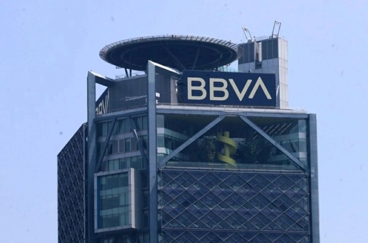 Perspectiva de la Torre BBVA en la Ciudad de México. 