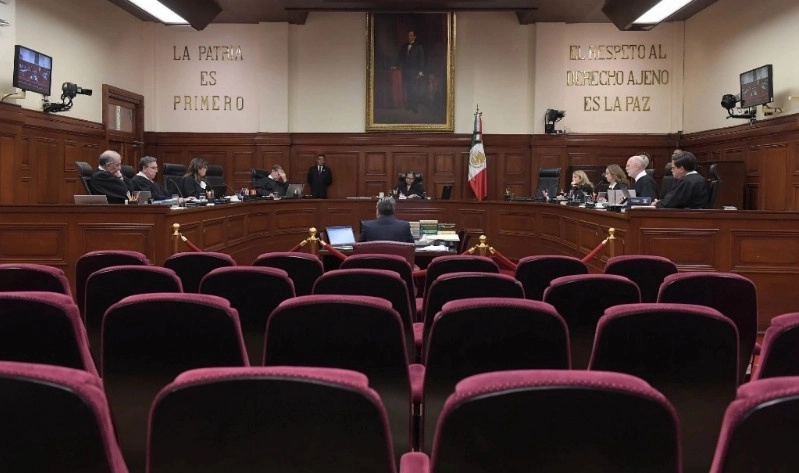 Durante una sesión en la Suprema Corte de Justicia de la Nación. Foto Cuartoscuro / Archivo
