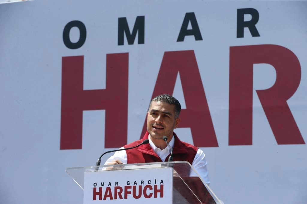 Omar García Harfuch, asistió a un encuentro con vecinos de la alcaldía Álvaro Obregón, en el Lienzo Charro 'La Tapatía', el 30 de septiembre de 2023. Foto José Antonio López
