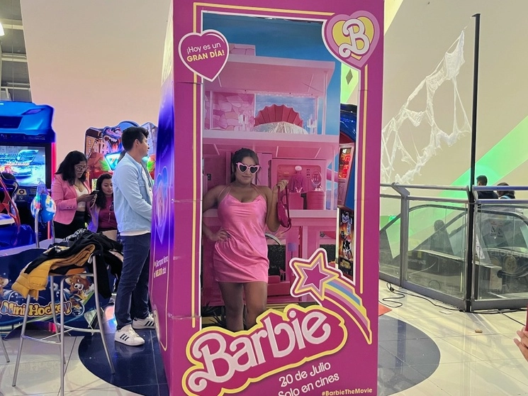 La Cámara Nacional de Comercio, Servicios y Turismo de la Ciudad de México (Canaco-CDMX) estimó una derrama económica de 440 mdp tras el estreno de la película ‘Barbie’. Foto María Luisa Severiano