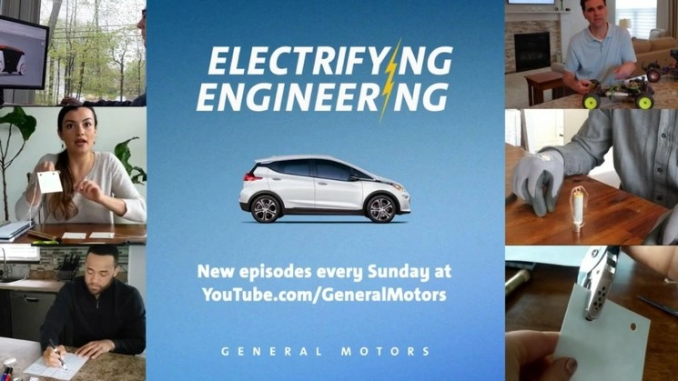 El primer capítulo enseñará a construir un motor eléctrico en casa y se transmitió el domingo 31 de mayo a las 11 am. Foto cortesía General Motors.