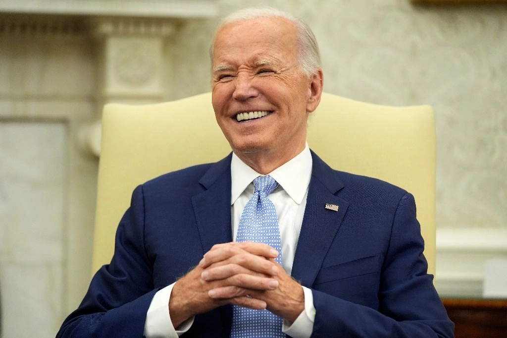 El presidente de Estados Unidos, Joe Biden, en la oficina oval de  la Casa Blanca. Foto Ap