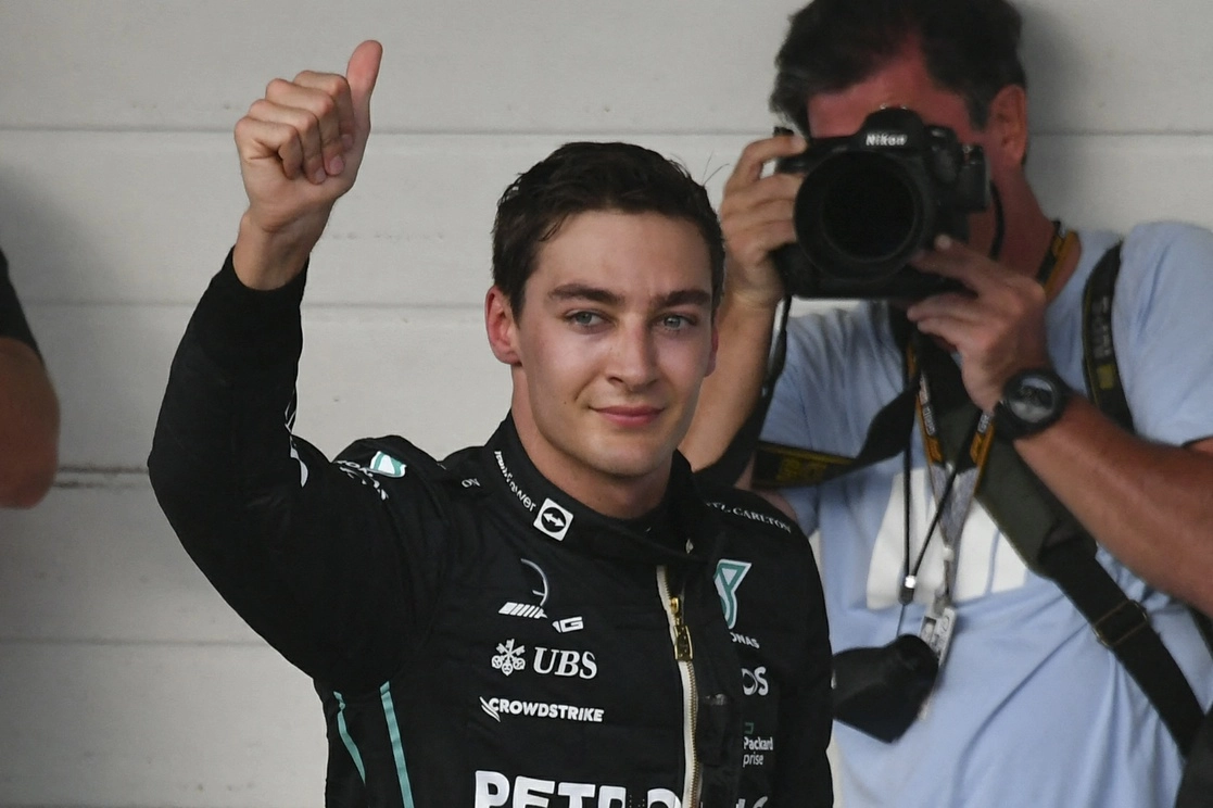 George Russell de Mercedes saldrá desde la ‘pole’ para el GP de Brasil. Foto Afp 