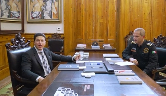 El gobernador Samuel García designó a Gerardo Escamilla Vargas como nuevo secretario de Seguridad Pública de Nuevo León, en sustitución de Gerardo Palacios Pámanes. Imagen tomada de @samuel_garcias