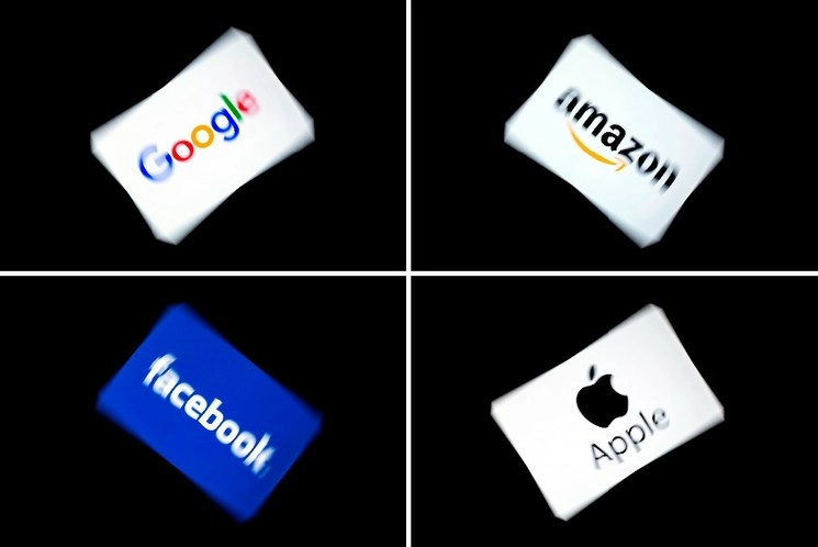 Logos de los gigantes tecnológicos. Foto Ap