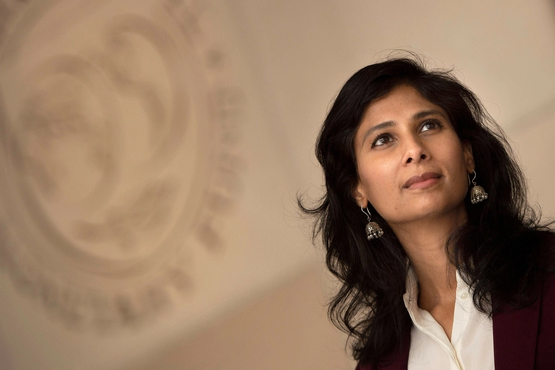 Gita Gopinath en una imagen del 24 de junio de 2020. Foto Afp