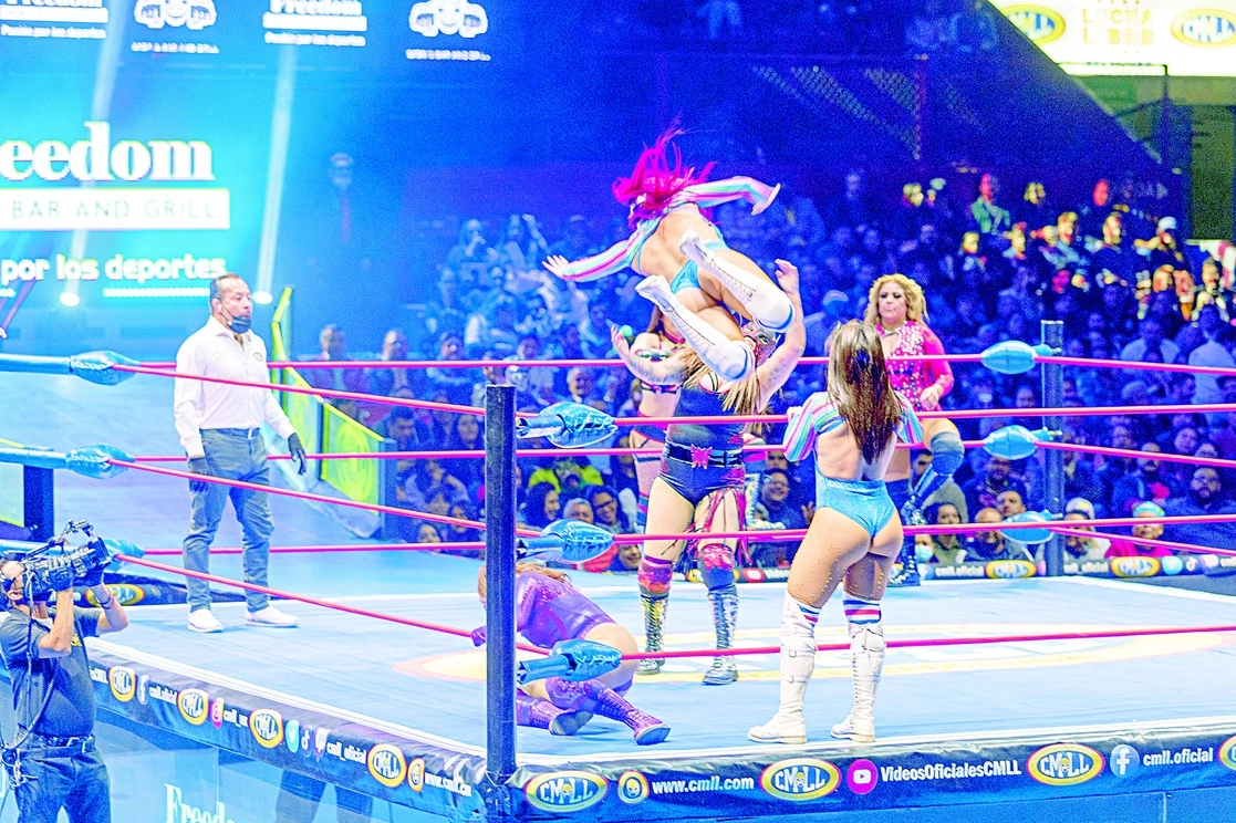 Un combate en la Arena México, el 27 de enero pasado