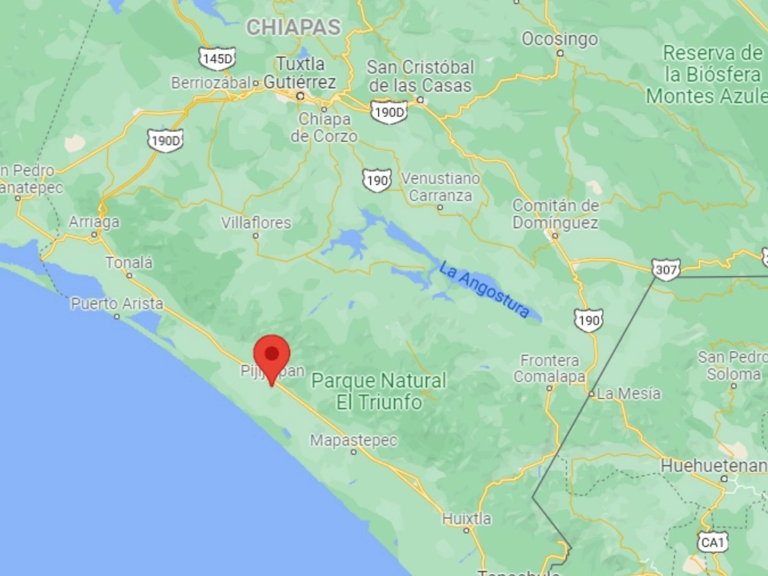 Los hechos sucedieron en el municipio de Pijijiapan, Chiapas. Imagen tomada de Google Maps 
