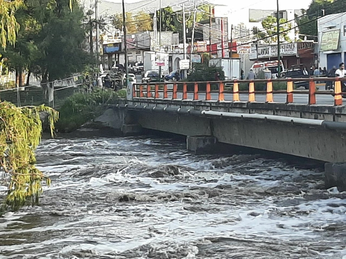 Personal de la Guardia Nacional, junto con elementos de Protección Civil estatal y municipal, realiza el monitoreo constante de los ríos Tula y Salado, en prevención de posible crecida de ambos afluentes. Foto cortesía Guardia Nacional