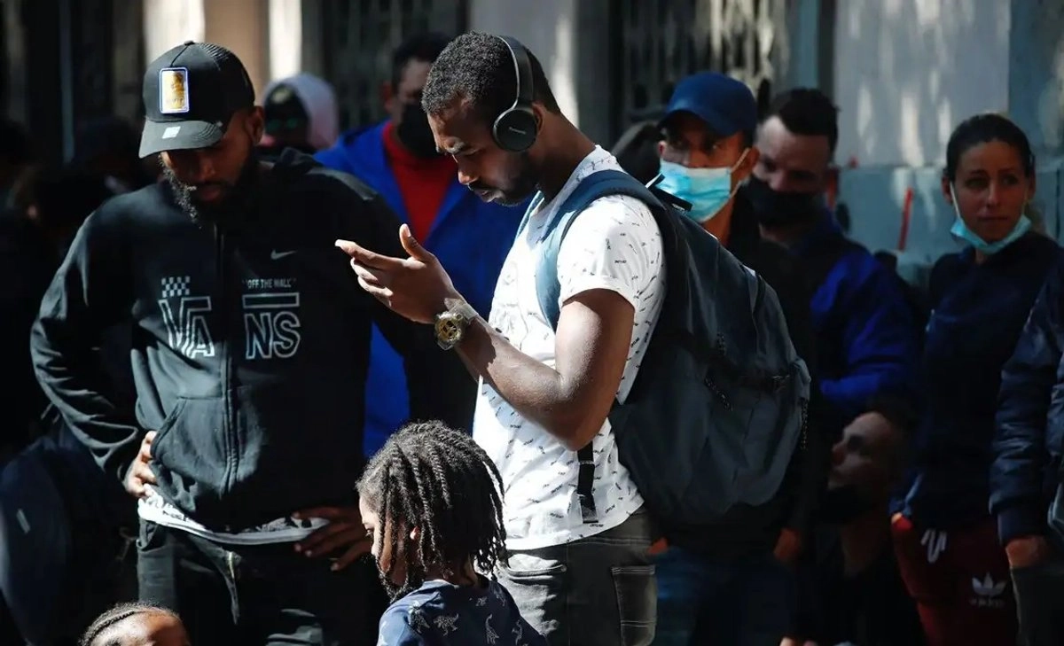 Migrantes a su paso por CDMX en imagen de archivo. Foto 