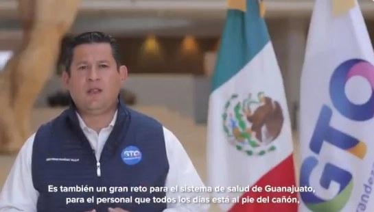El gobernador de Guanajuato, Diego Sinhue Rodríguez Vallejo, anunció que donará su salario —153 mil pesos netos, según la página de transparencia—, durante el tiempo que dure la contingencia sanitaria por el coronavirus. Imagen tomada de @diegosinhue
