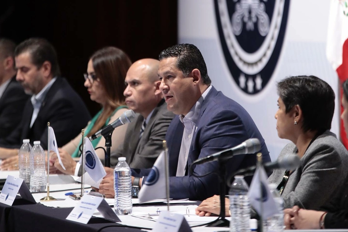 Sesión Consejo de Seguridad de Guanajuato. Foto La Jornada