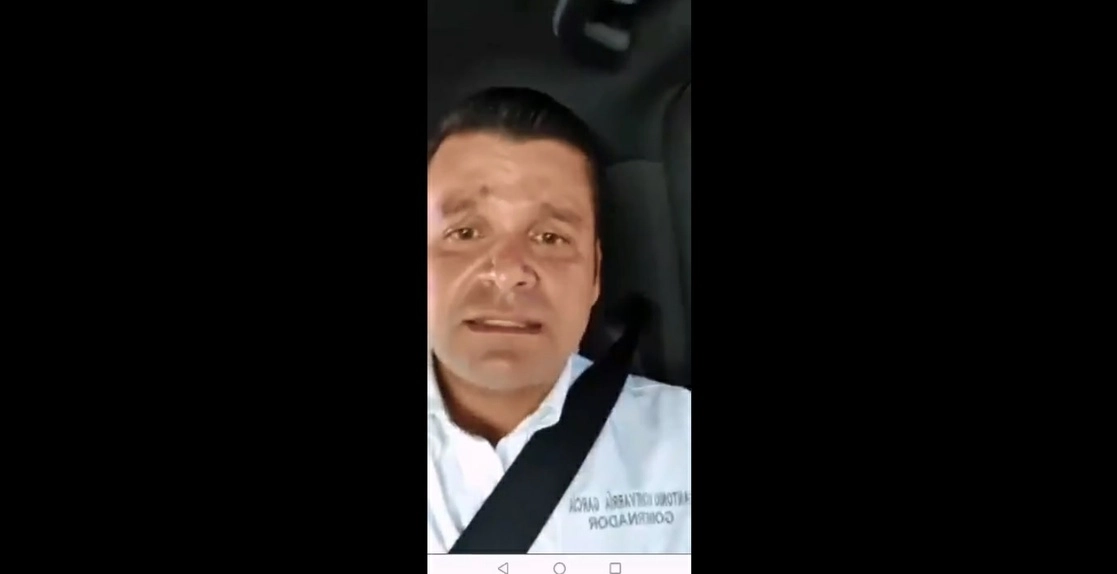 El gobernador de Nayarit, Antonio Echevarría García en imagen tomada de un video que difundió en sus redes.