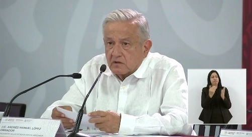 El presidente Andrés Manuel López Obrador durante su participación en la  48 sesión ordinaria del Consejo Nacional de Seguridad Pública en Alvarado, Veracruz. Foto Tomada del video publicado en el Twitter @lopezobrador_
 