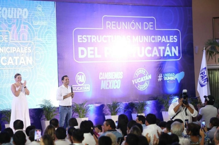 El gobernador de Yucatán, Mauricio Vila, al reiterar su interés por competir para ser candidato del PAN a la presidencia de México en 2024. Foto Luis A. Boffil