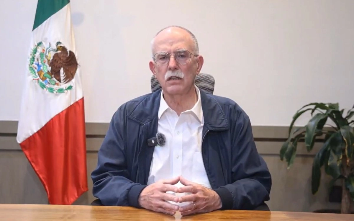 El secretario de Agricultura, Julio Berdegué durante su mensaje. Fotograma tomado del video compartido en 