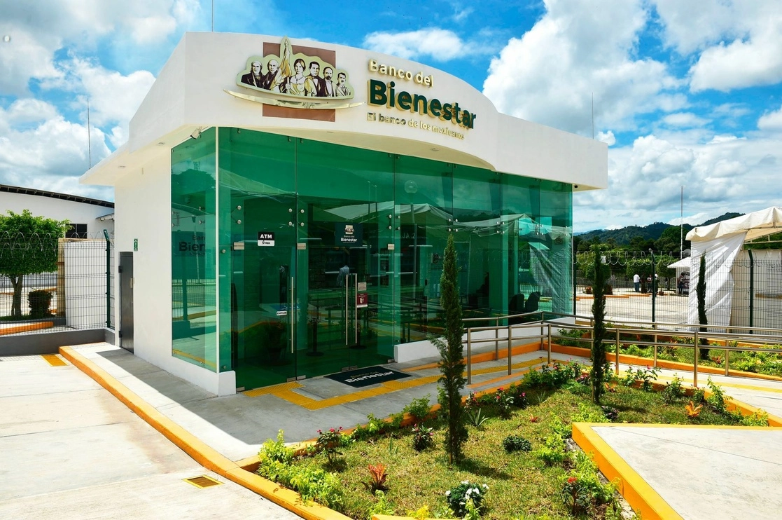Sucursal en Ocosingo, Chiapas, del Banco del Bienestar. Foto Cuartoscuro / archivo