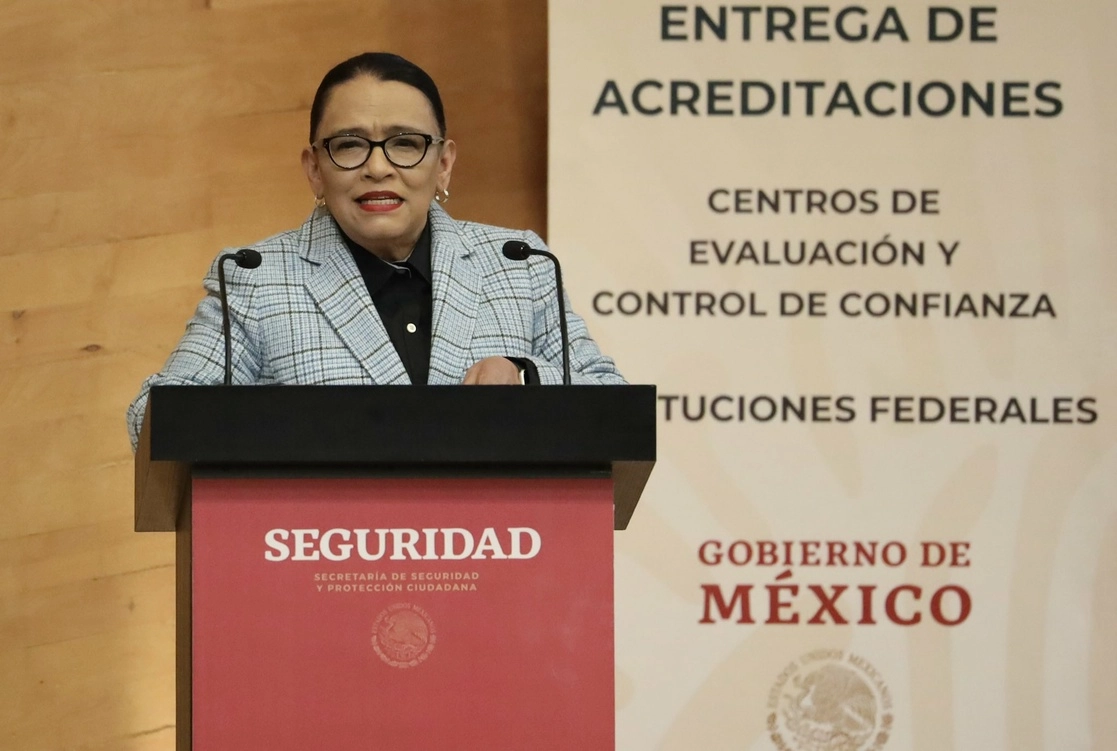 La secretaria de Seguridad, Rosa Icela Rodríguez. Imagen tomada de https://twitter.com/rosaicela_