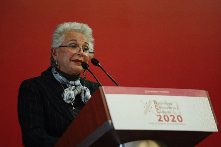 La secretaria de Gobernación, Olga Sánchez Cordero. Foto Archivo / Roberto García Ortiz 