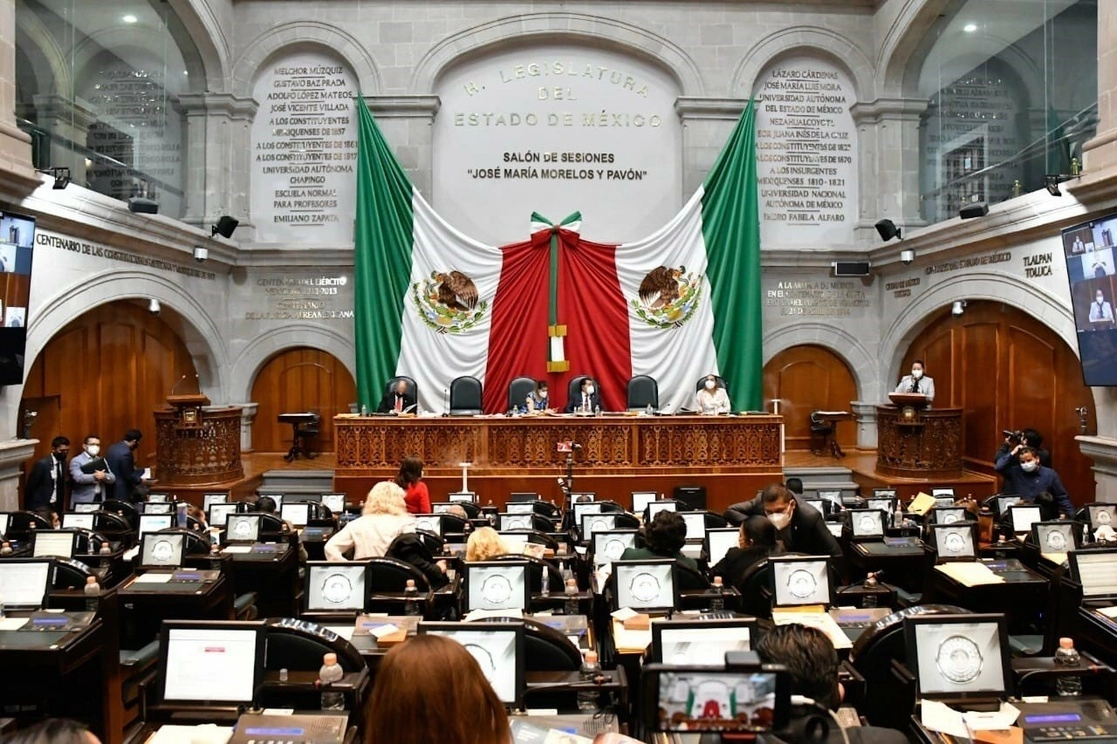 Congreso del Estado de México. Foto tomada de la cuenta de Twitter @Legismex / Archivo
