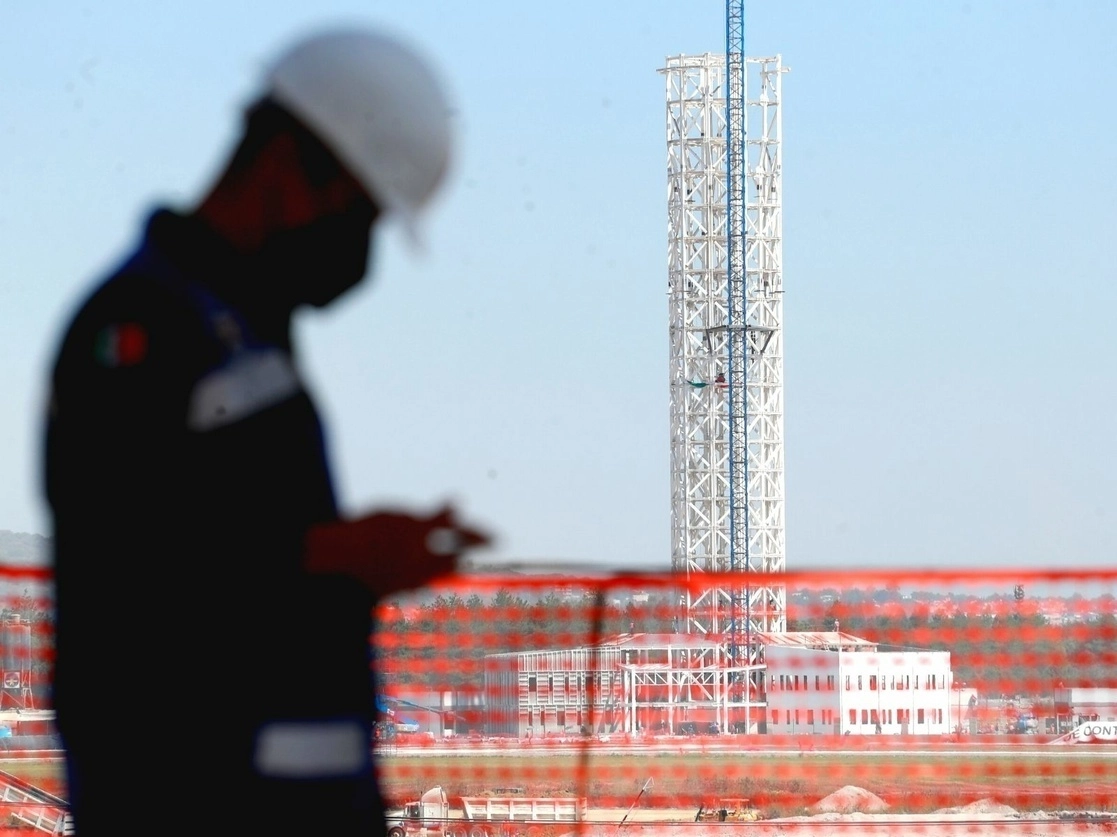 Construcción del aeropuerto Felipe Ángeles. Foto Luis Castillo /Archivo


