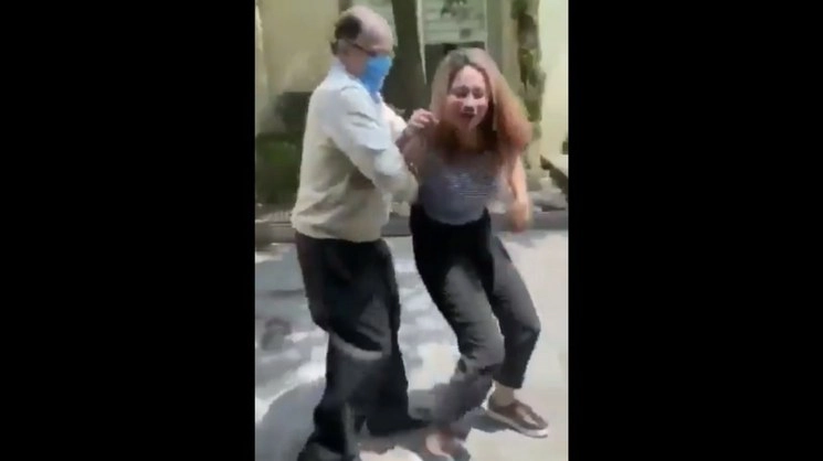Imagen tomada del video difundido en redes
