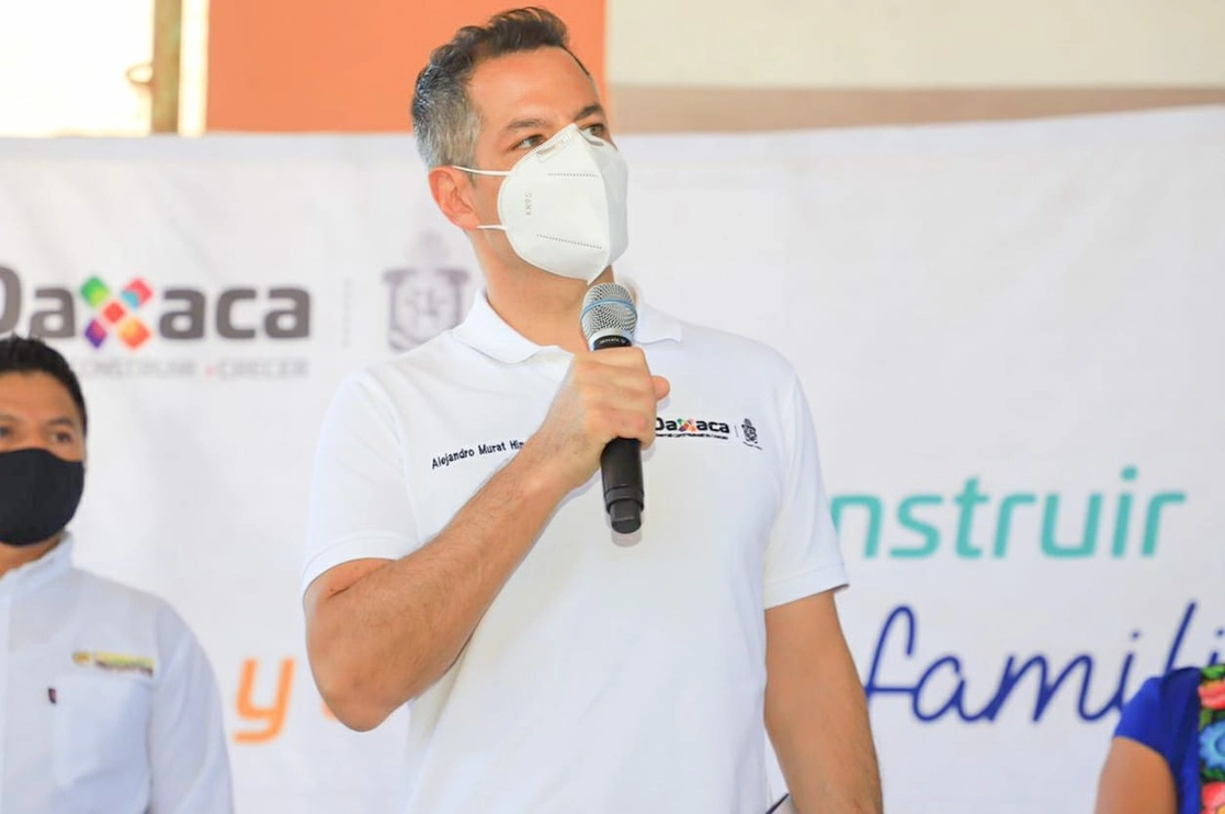 El gobernador Alejandro Murat realizó una gira en los Chimalapas. Foto La Jornada