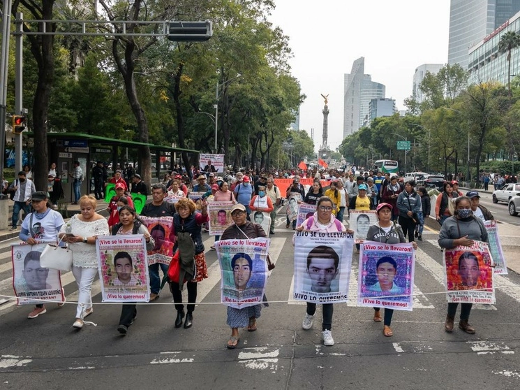 Durante la marcha. Foto Pablo Ramos/ La Jornada