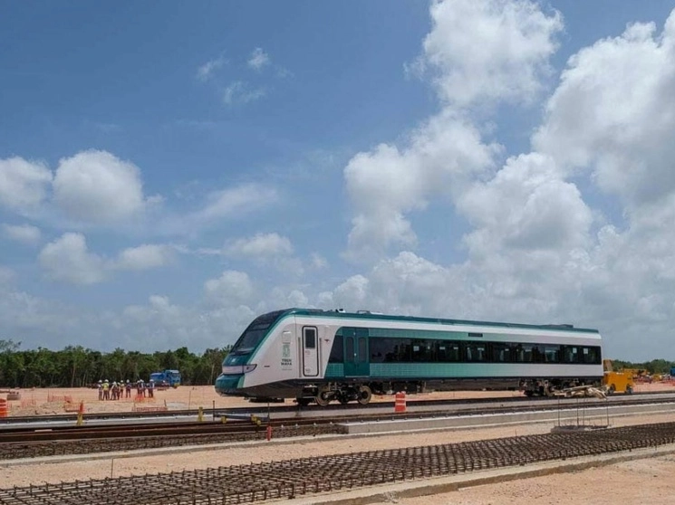 Primer vagón del Tren Maya. Foto Cuartoscuro / Archivo