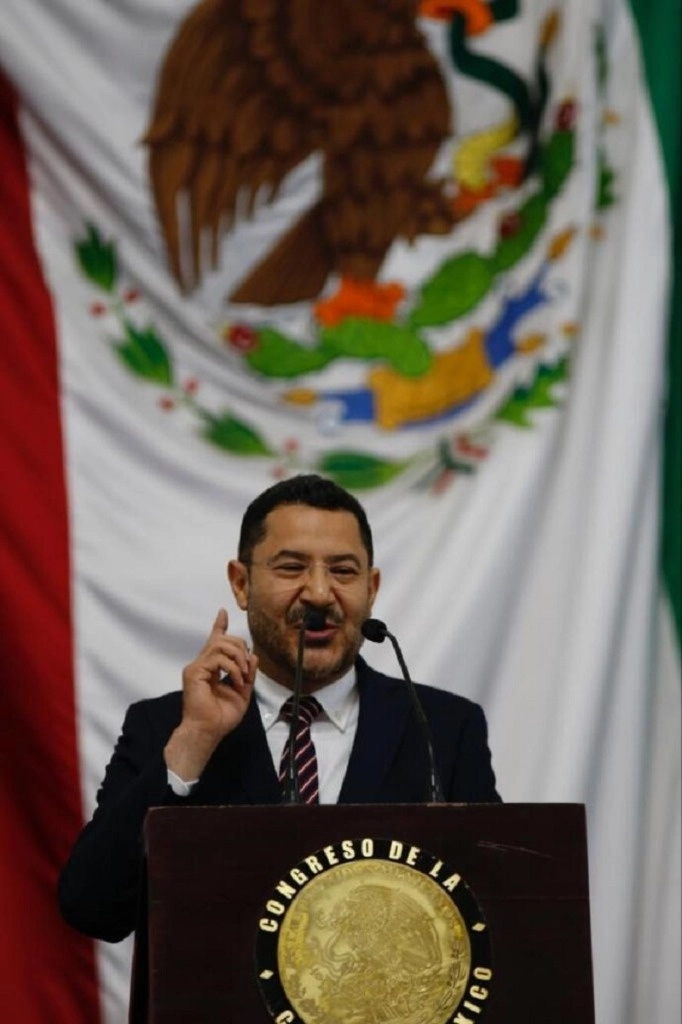 El jefe de Gobierno de CDMX, Martí Batres, rinde el quinto informe de actividades en el Congreso local, el 6 de octubre de 2023.Foto José Antonio López