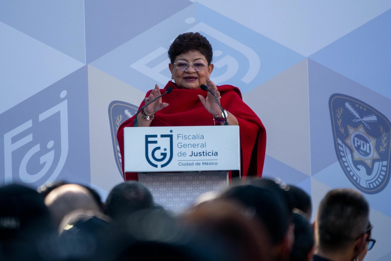 En la entrevista con diputados de todas las fracciones, Ernestina Godoy Ramos aseguró estar lista para continuar en su cargo de fiscal. Foto Cuartoscuro / Archivo