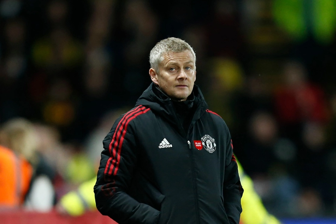 La cara de frustración del técnico del Manchester United, Ole Gunnar Solskjaer, después del juego. Foto Afp