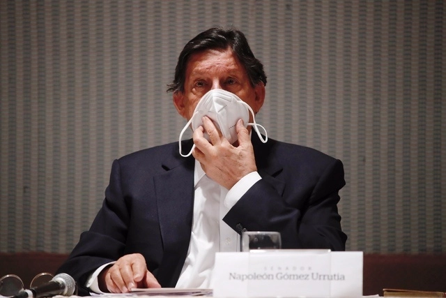 El senador de Morena y dirigente nacional del Sindicato Minero, Napoleón Gómez Urrutia. Foto Cristina Rodríguez / Archivo