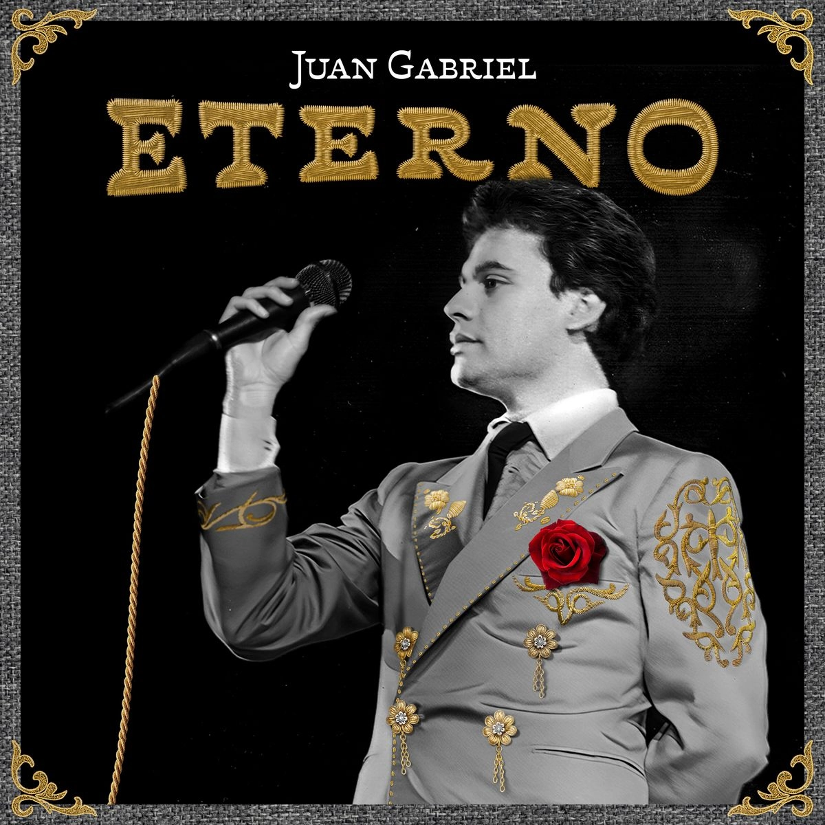 Imagen de la portada del disco póstumo de Juan Gabriel, "Eterno". Foto