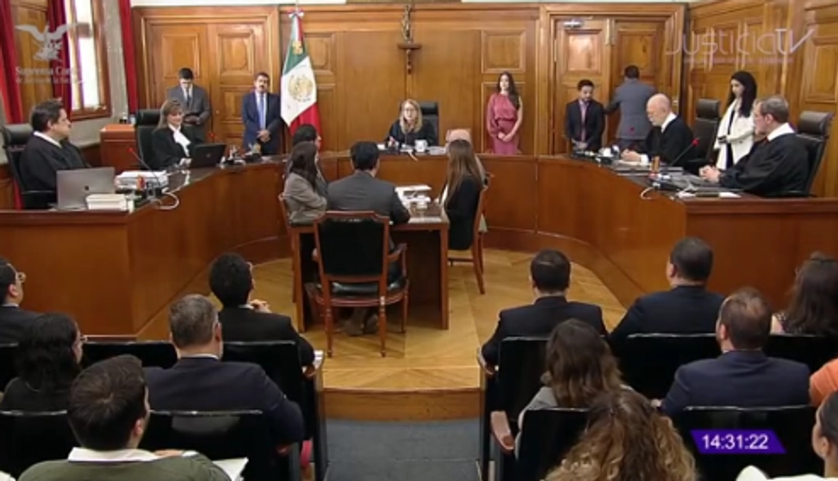 Durante la última sesión de la Primera Sala de la SCJN 
