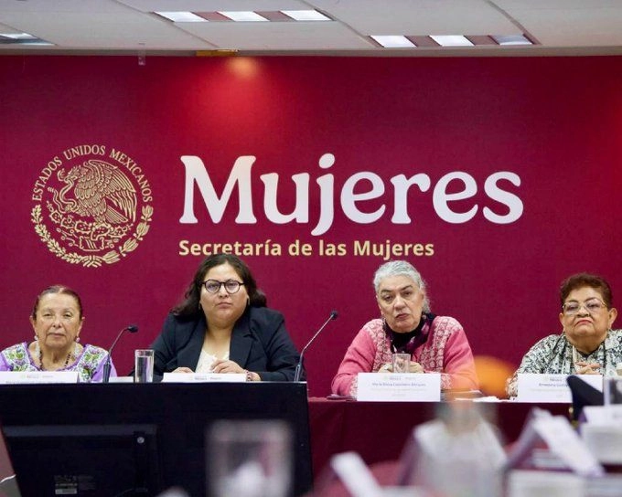 En la reunión presidida por la Secretaría de las Mujeres participaron más de 30 instancias del gobierno. Foto tomada de la cuenta de X 