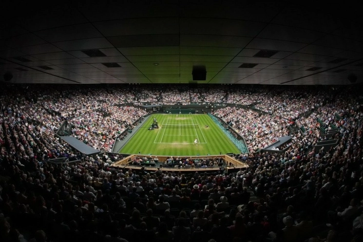 En semifinales, la pareja hispana se impuso en dos sets a la dupla alemana, conformada por Kevin Krawietz y Tim Puetz. Foto tomada de Twitter @Wimbledon 