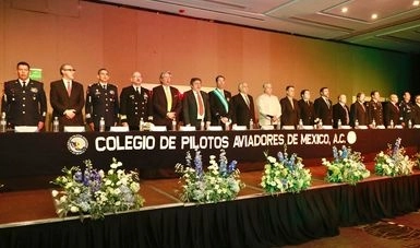 LXXV Asamblea General Ordinaria del Colegio de Pilotos Aviadores de México, que celebra su 75 aniversario.