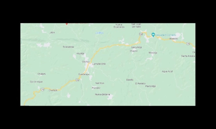 El hecho ocurrió en la escuela de la comunidad de Paxtontikjá, en el municipio de Oxchuc, Chiapas. Foto Tomada de Google Maps 