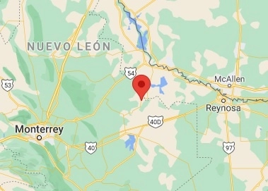 Presuntos delincuentes dispararon contra el helicóptero cuando se trasladaba de Los Aldamas a Monterrey. Foto Tomada de Google maps