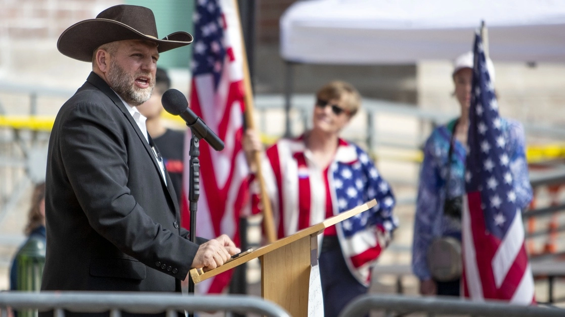 Ammon Bundy, creador del grupo de extrema derecha ‘People´s Right’. Foto Ap