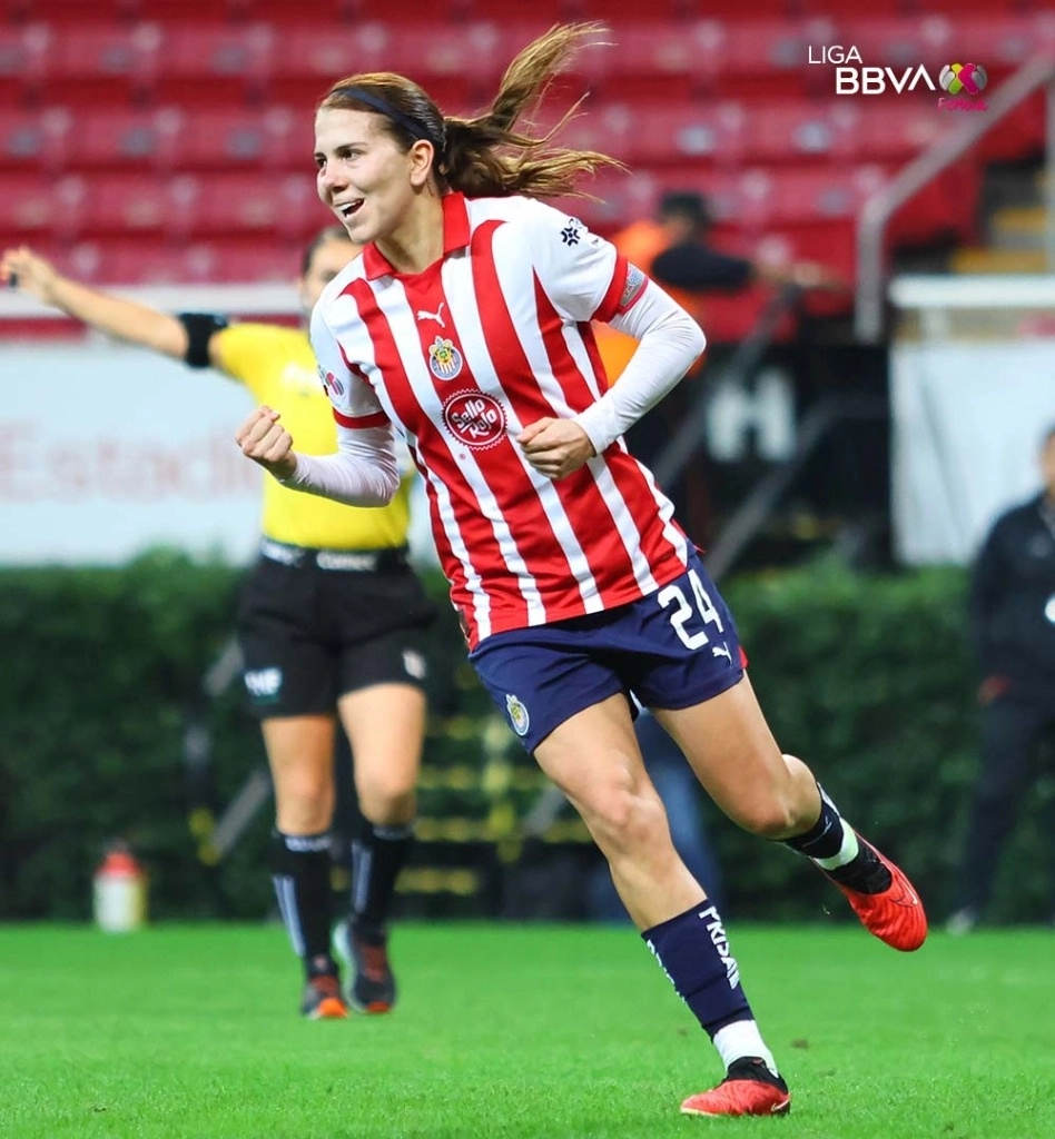 Chivas se clasificó a las semifinales de la Liga Mx femenil tras su triunfo sobre Toluca. Foto tomada de X @LigaBBVAFemenil