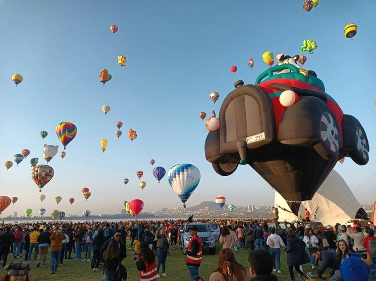 Festival Internacional del Globo en León Guanajuato, en noviembre de 2022. Foto Carlos García 