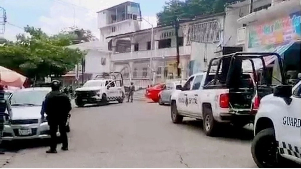 El enfrentamiento ocurrió al mediodía en la comunidad de Tlayolapa. Foto tomada de X.