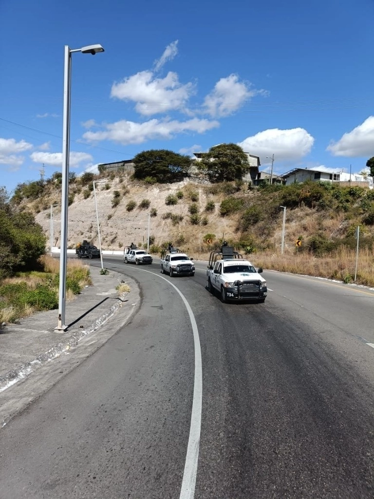 Tras la denuncia del ataque, se desplegó un operativo en Heliodoro Castillo. Foto tomada de X.