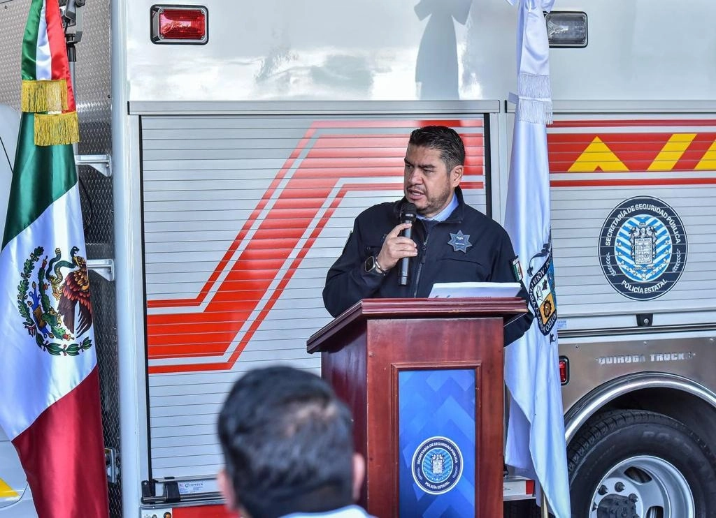 El titular de la Secretaría de Seguridad Pública de Aguascalientes, Manuel Alonso García, informó que el gobierno del estado contará con “policías civiles” a partir de enero de 2024. Foto Claudio Bañuelos